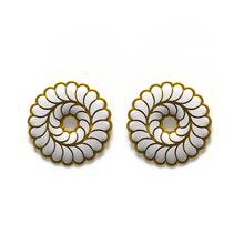 N-001 3D náušnice so zaoblenými srdiečkami – XS