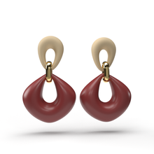 N-003 3D náušnice s klenutými hviezdičkami – XS